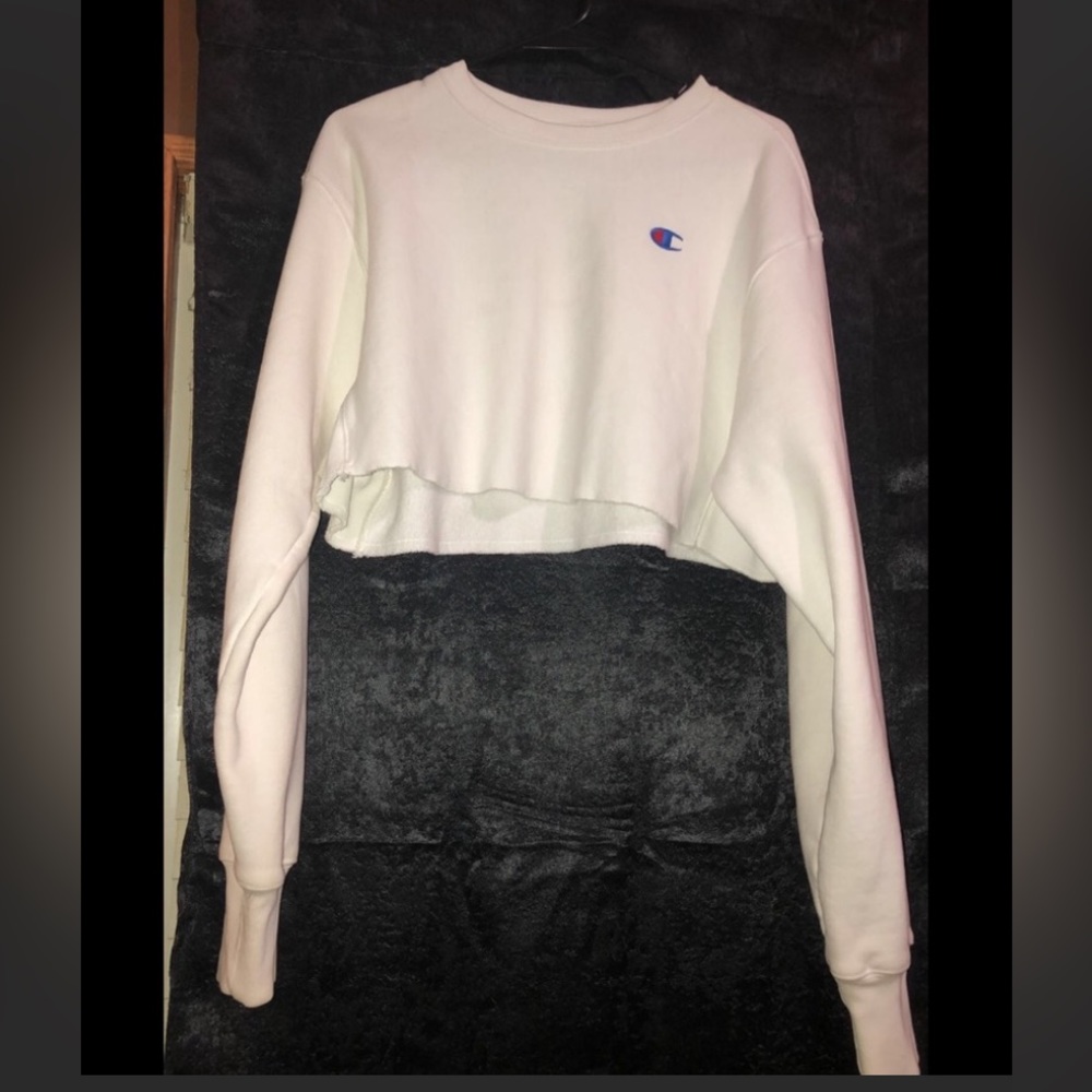 Champion cropped long sleeve pullover